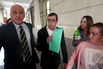 En la imagen, llegada a