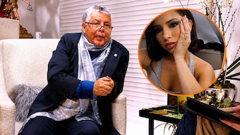 Mitzy reacciona a la posibilidad de diseñar el vestido de boda de Ángela Aguilar