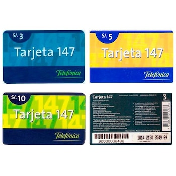 Las tarjetas 147 no eran