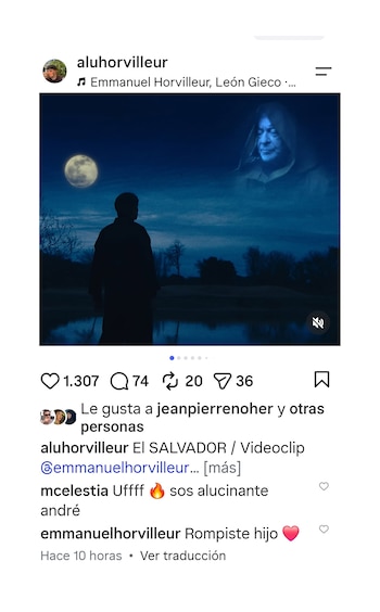 La emoción de Celeste Cid por su hijo director