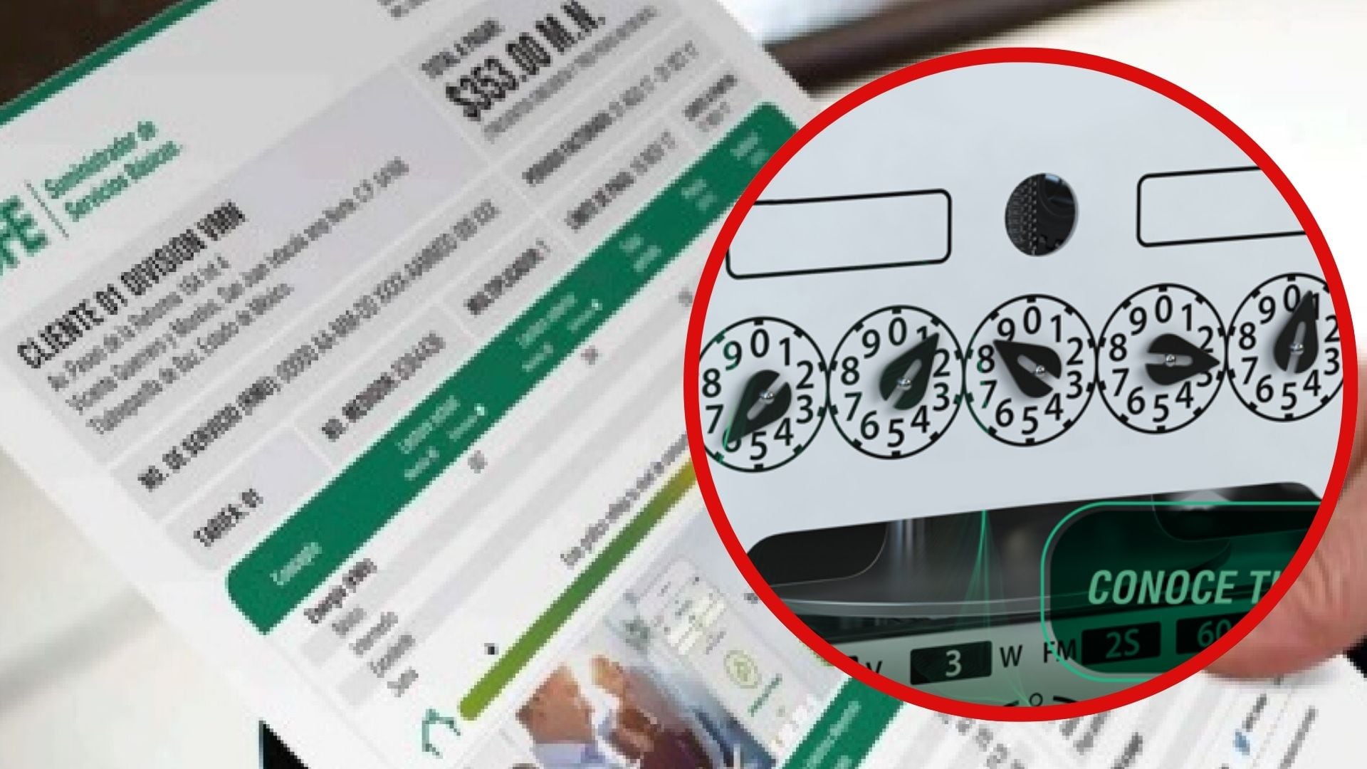 Medidor recibo CFE lectura costo (Foto: especial/CFE)