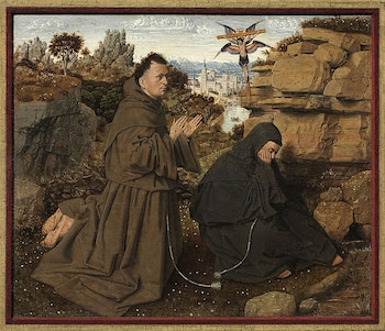 San Francisco de Asís recibiendo los Estigmas de Jan van Eyck
