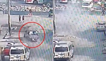 El accidente en la avenida