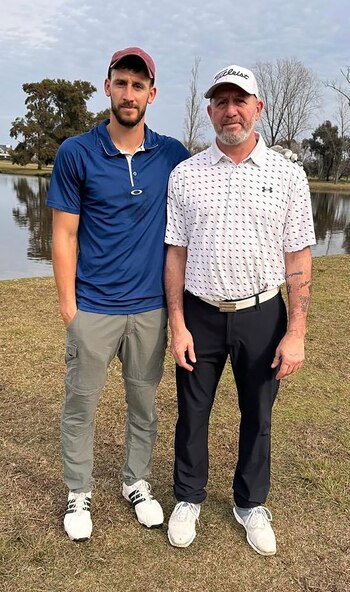 Marco Wolff con su padre