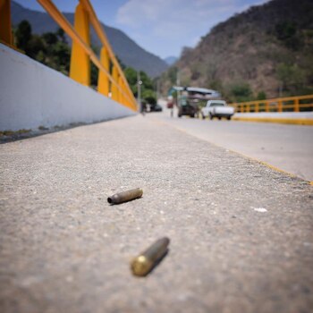 Casquillos percutidos en una de