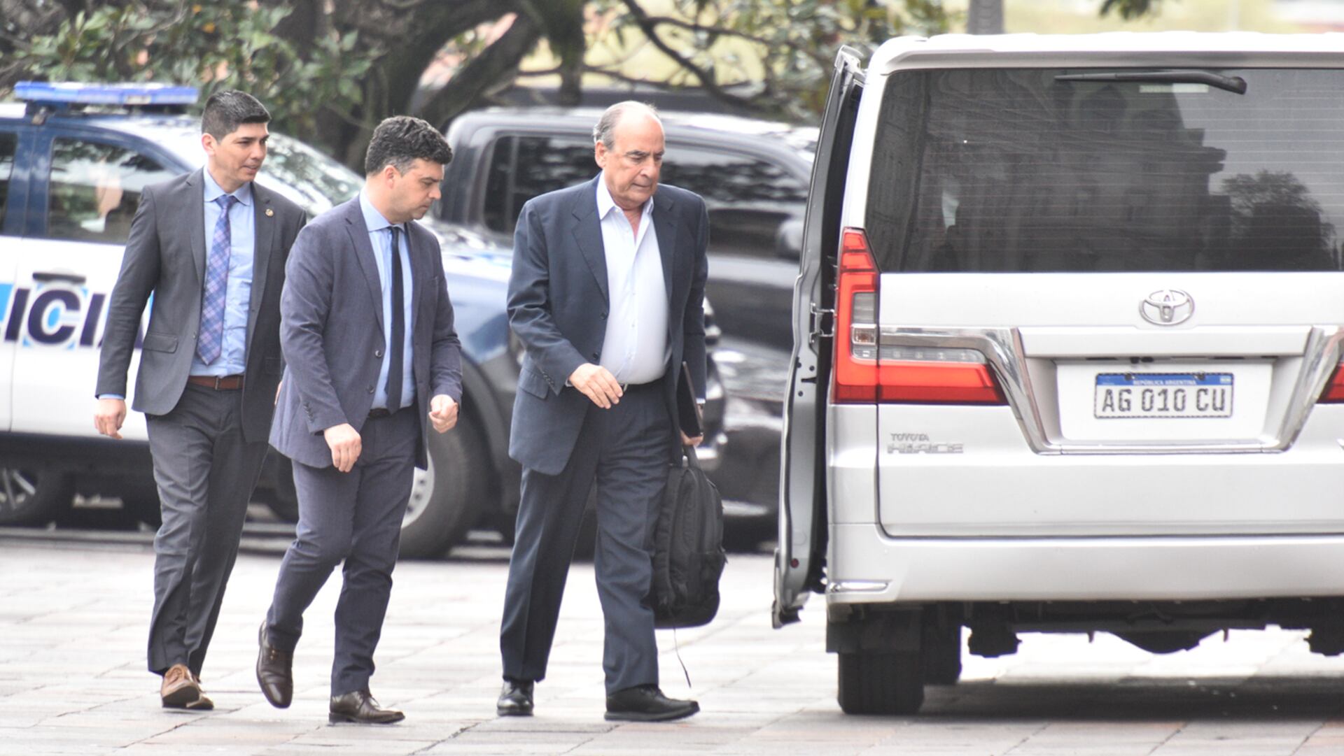 Guillermo Francos, esta mañana al ingresar a Casa Rosada (Foto: Adrián Escándar)