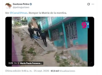 El expresidente Petro compartió el video desde su cuenta de X la mañana del viernes 24 de septiembre de 2026 - crédito @petrogustavo/X