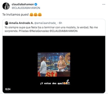 Así le respondió Claudia Bahamón