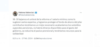 La senadora Paloma Valencia denunció
