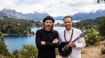 Los dos músicos se presentan en Bariloche