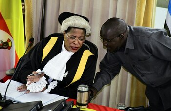 El presidente Yoweri Museveni, en