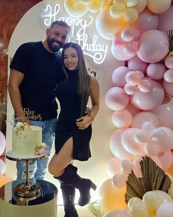 Matías Mier y su pareja,