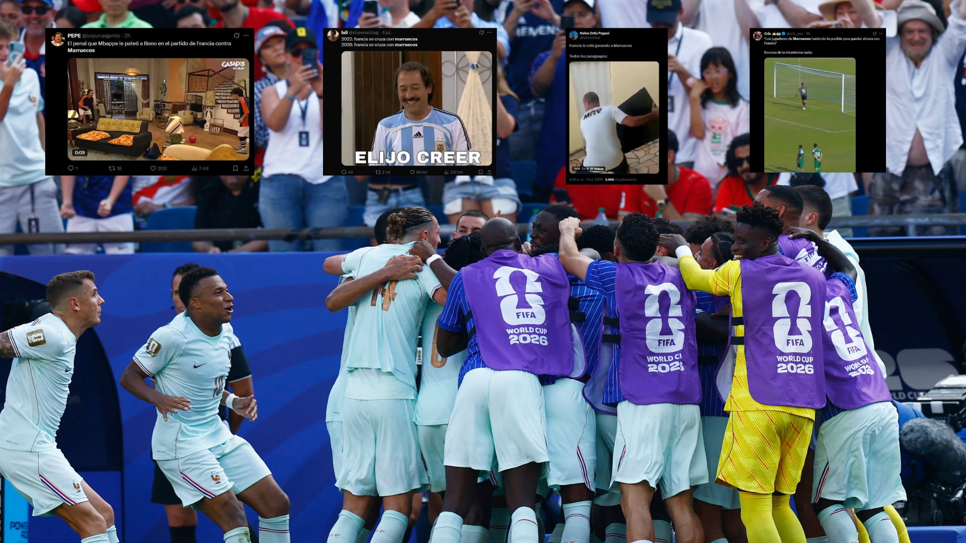 Francia le ganó a Marruecos y estallaron los memes