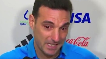 El llanto de Scaloni antes