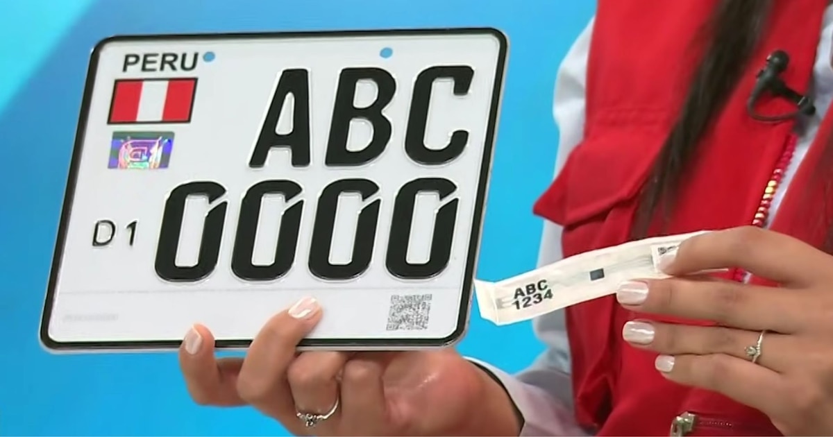 Así funcionarán las placas con chip que tendrán motos y mototaxis en Perú desde el 17 de diciembre - Infobae