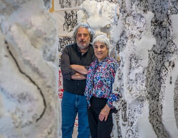 Andrés Waissman y la galerista