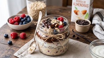 Avena con vainilla y chocolate: desayuno para 3 días que puedes preparar en 5 minutos