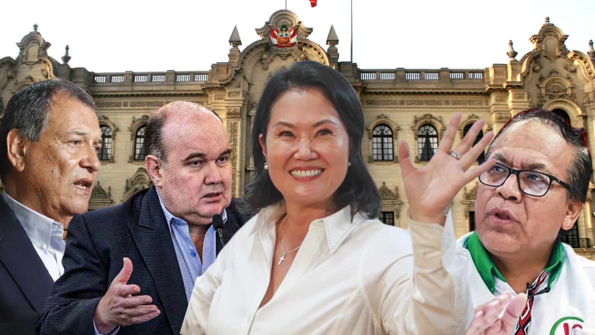 Fujimori avanza a la segunda vuelta y se mantiene la incertidumbre entre Sánchez, López Aliaga y Nieto según Ipsos| Andina (Composición Infobae)
