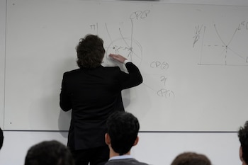 Javier Milei en la UDESA