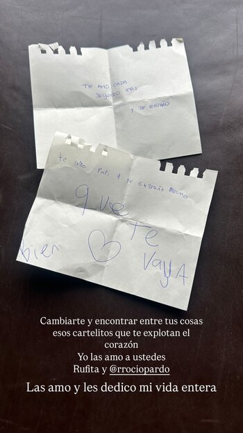 La emotiva carta que le