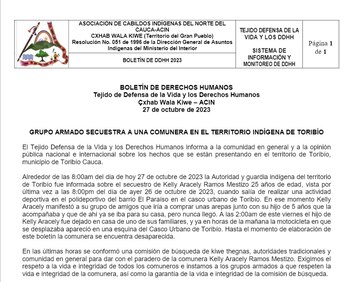 Las autoridades indígenas informaron sobre