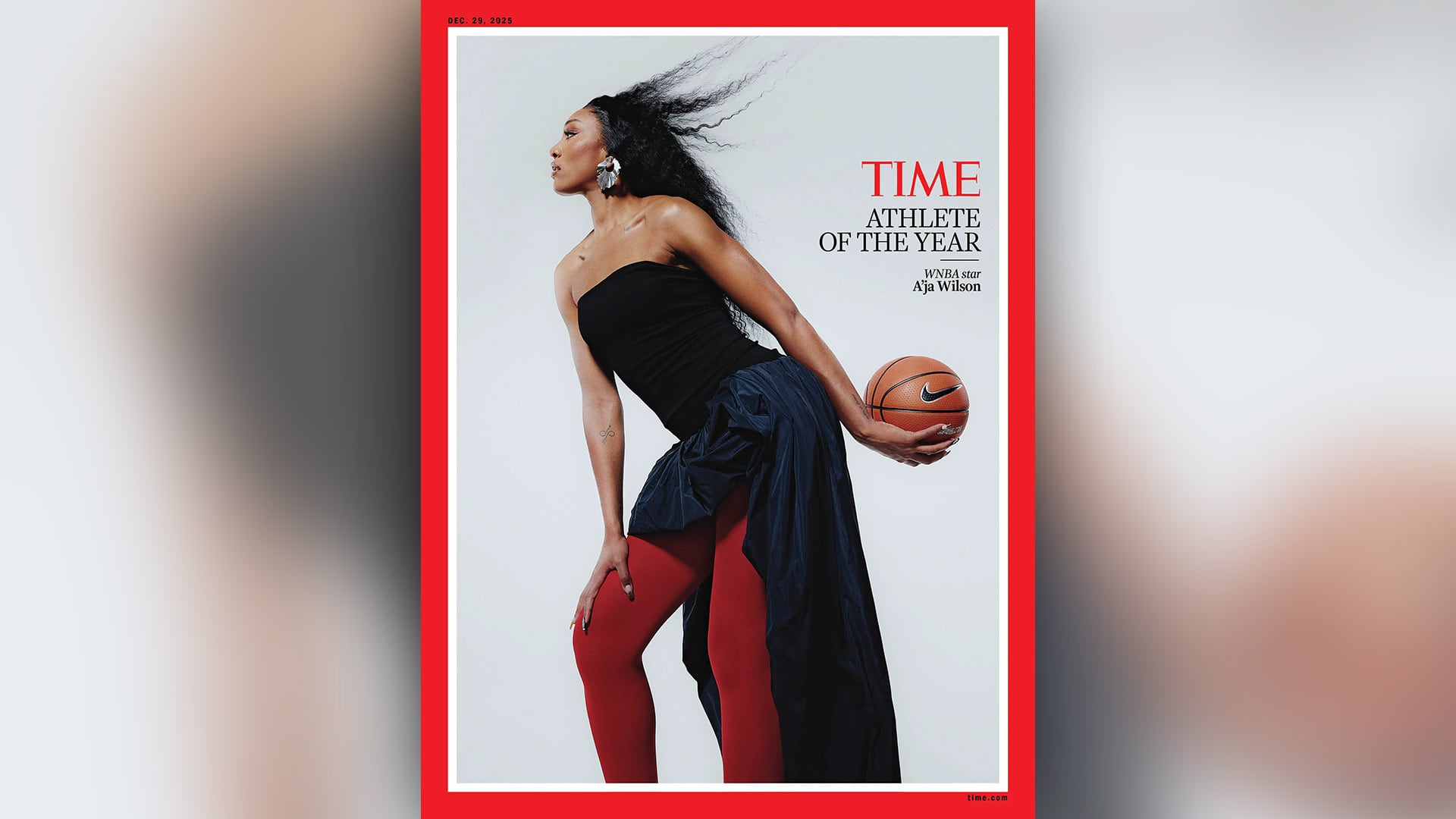 A’ja Wilson recibe el premio Deportista del Año 2025 de TIME tras una temporada histórica en la WNBA