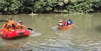El equipo de búsqueda ha recorrido más de 12 kilómetros del cauce, desde el punto donde, según un testigo protegido, fue arrojado el cuerpo de González. (Captura TVN)