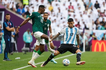 En el partido entre Argentina