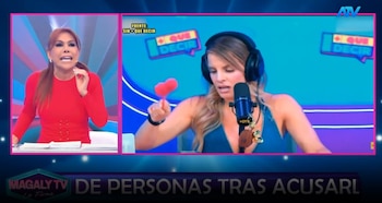 Magaly Medina rejeitou o aviso de Alejandra Baigorria e enviou uma mensagem forte na televisão. Captação: Magaly TV La Firme.