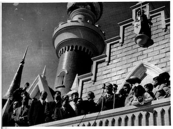 Juan Perón durante el