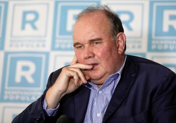 El candidato presidencial peruano Rafael