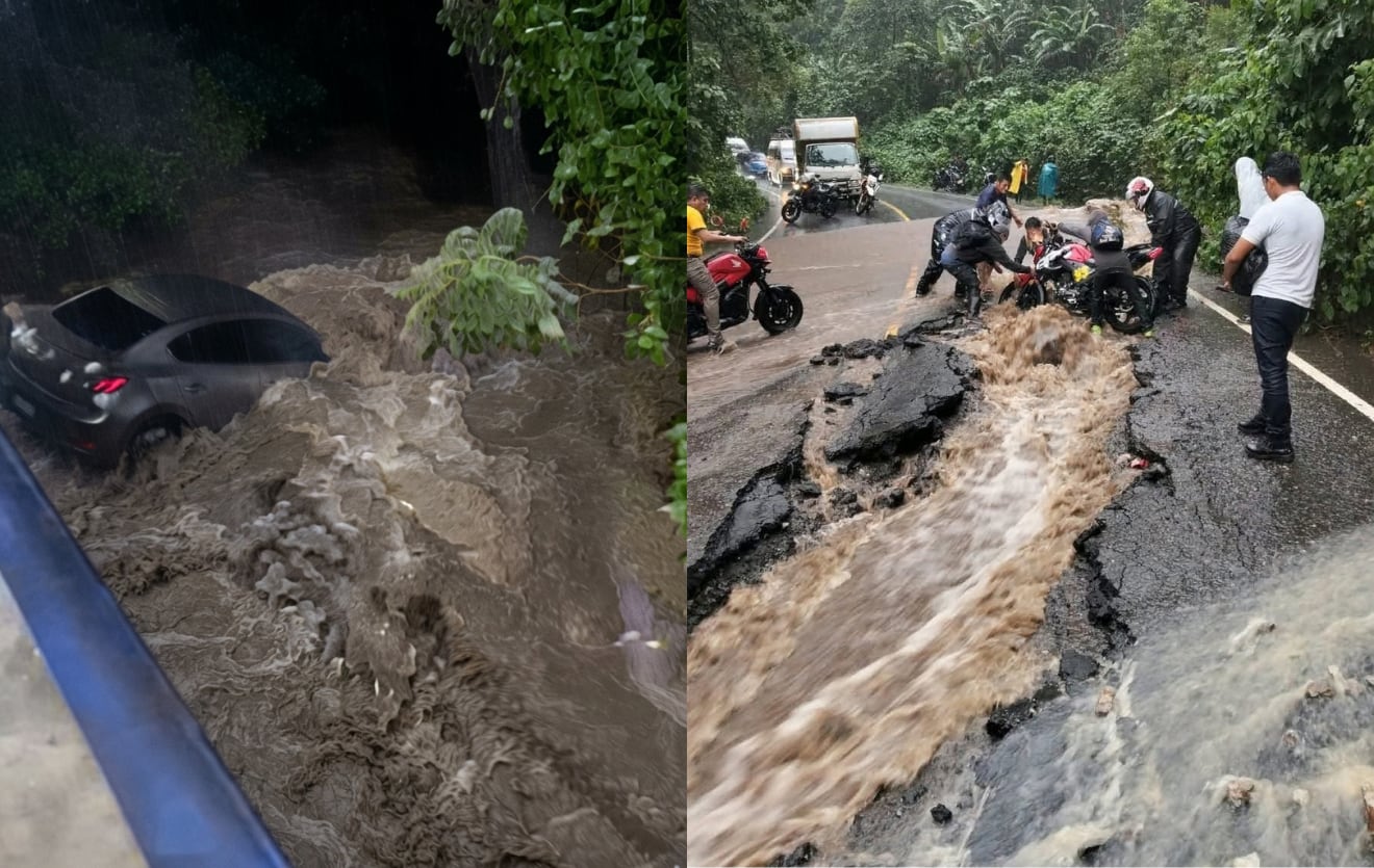 Las precipitaciones en Guatemala causaron la muerte de un poblador arrastrado por una quebrada en San Agustín Acasaguastlán. (Redes Sociales)