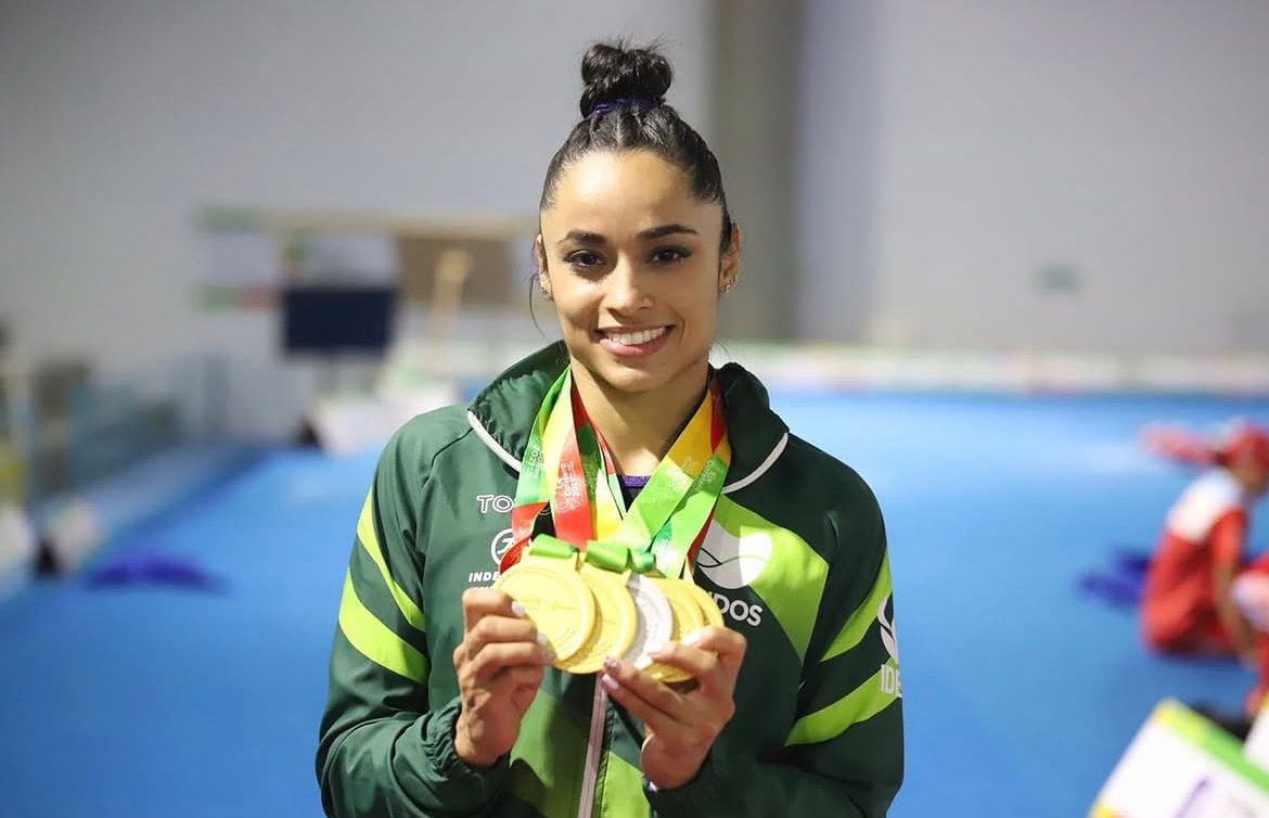 Ginna Escobar hizo parte de la selección Antioquia que ganó el título por equipos en el Campeonato Nacional de Gimnasia - crédito Ginna Escobar