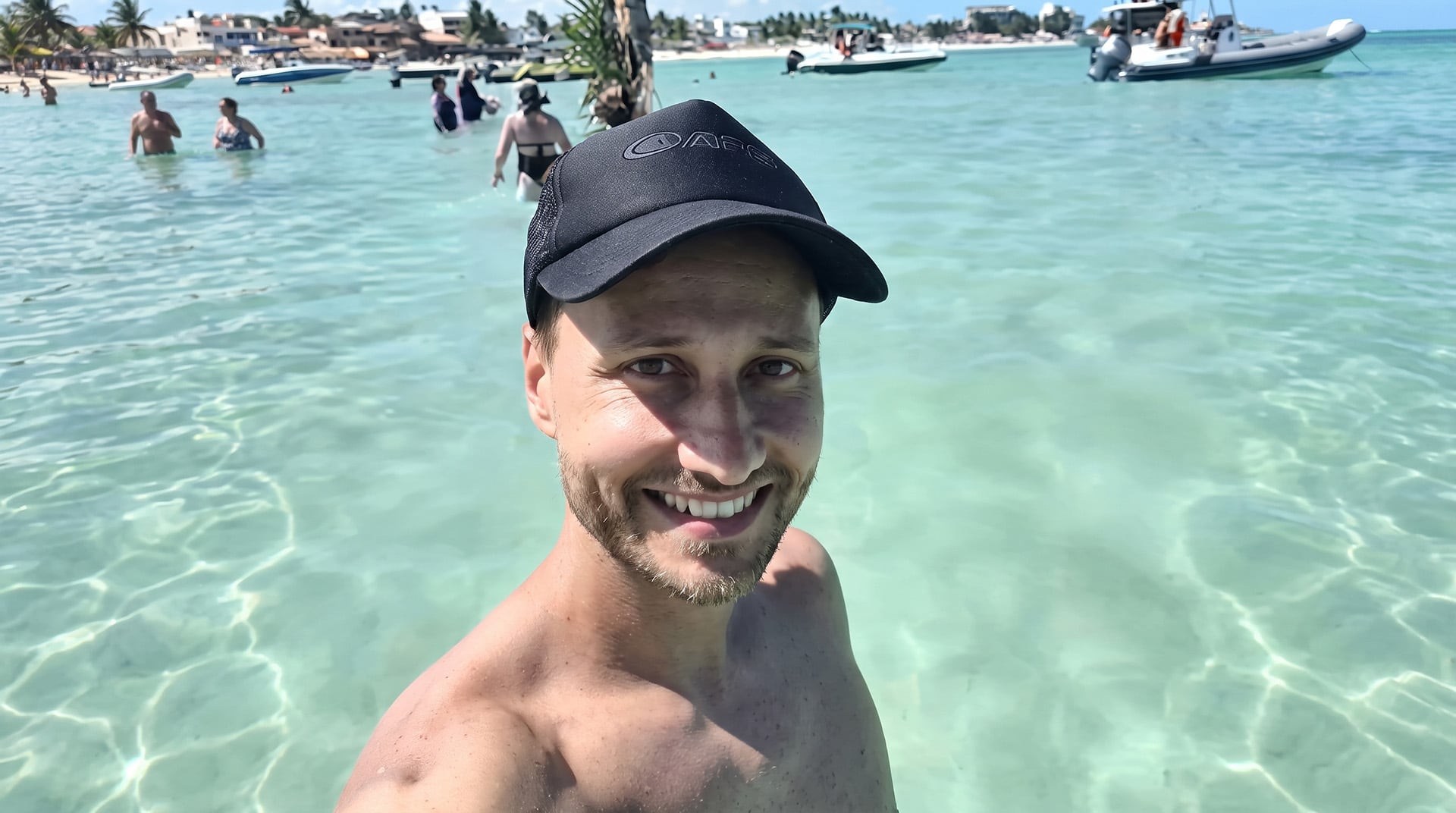 “Te metés unos 800 metros hacia adentro del mar y como que caminás por encima del mar”, contó Leandro sobre la experiencia en Barra Grande