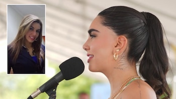 Olaya Cabrales salió a respaldar a su hija en medio de los señalamientos que ha recibido por medio de redes sociales - crédito @gabymunozz_/X