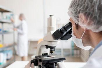 Un investigador trabajando en un laboratorio