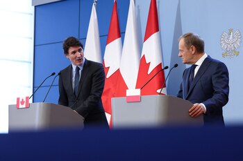Tusk y Trudeau coincidieron en
