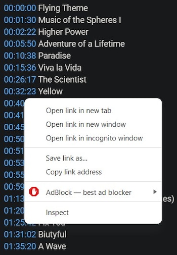 Compartir códigos de tiempo en