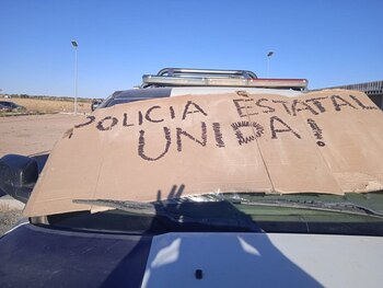 Policías estatales se manifestaron por