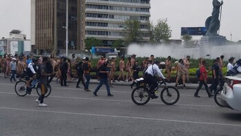 Así fue la primera marcha