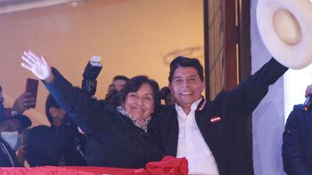 Dina Boluarte y Pedro Castillo