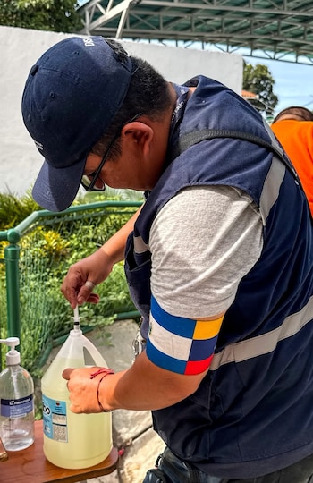 Misión humanitaria de El Salvador, Venezuela, Contingente salvadoreño
