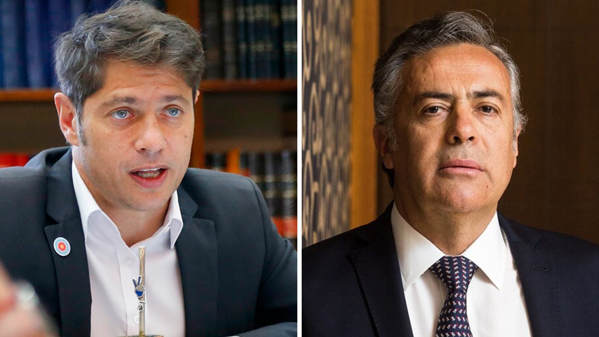 Axel Kicillof y Alfredo Cornejo