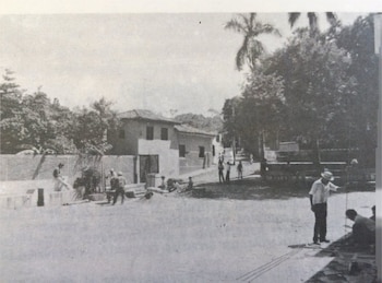 Entrada a Colón, detrás de gasolinera Shell (Foto cortesía Alcaldía de La Libertad Oeste)