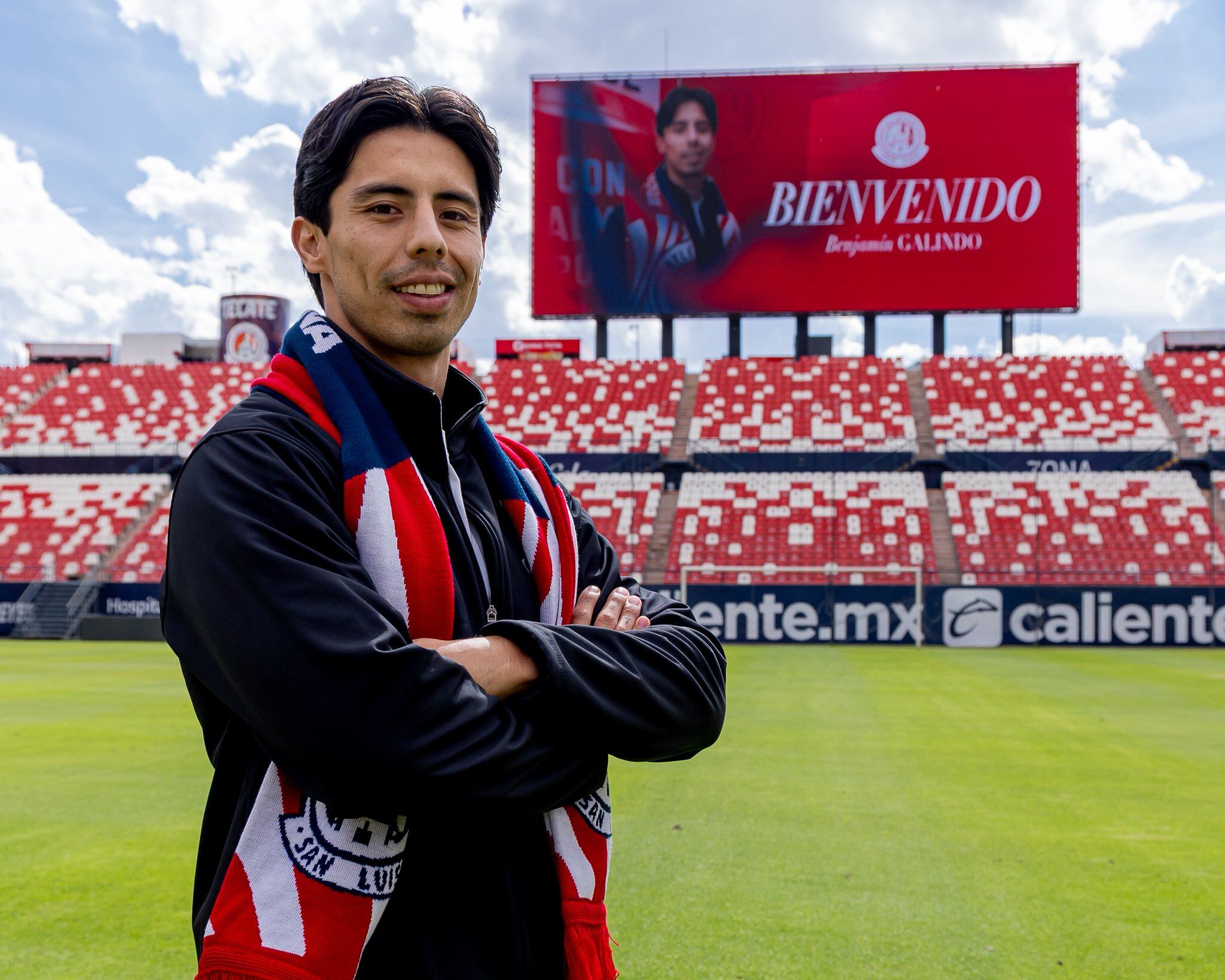 Así presentó el Atlético San Luis a Benjamín Galindo Jr. y Leonardo Flores (X/ @AtletideSanLuis)