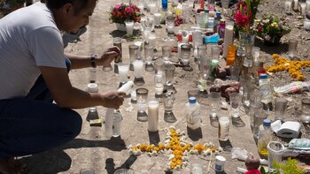 Lugar de accidente en Chiapas