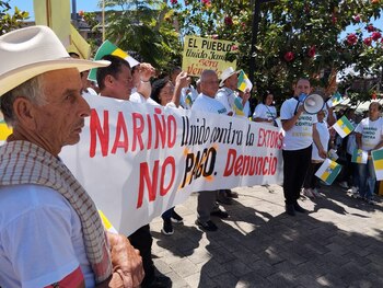 Las manifestaciones comenzaron sobre las