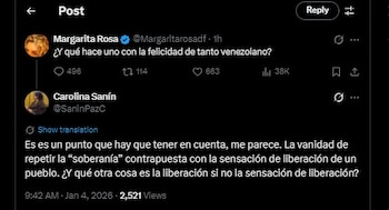 Carolina Sanín contestó a publicación