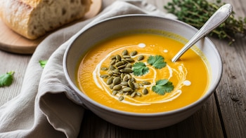 Receta de sopa de zapallo, rápida y fácil