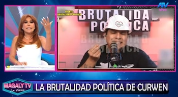 Magaly Medina responde a Curwen y le dice qué preguntarle a Carla Campos tras ‘ampay’: “Las preguntas se las tienes que hacer a ella”. Captura: Magaly TV La Firme.